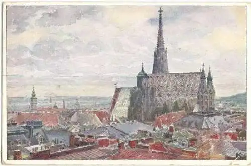 7 Karten „Wiener Künstler-Postkarten“ bzw „Wiener Kunst“ 