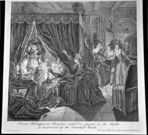  Grafik,Kupferstich,Don Quichote,1725,Nr.22,Charles A.Coypel ,G. Vandergucht 