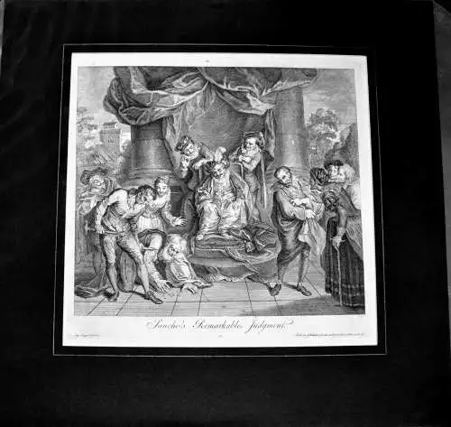  Grafik,Kupferstich,Don Quichote,1725,Nr.23,Charles A.Coypel ,G. Vandergucht 