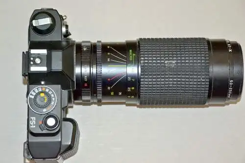 Konica,FS-1,Analog- Spiegelreflexkamera,+ Objektiv Tonika AT-X 1:4-5.6 Ø 55