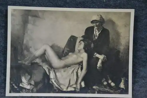 Postkarte, Karl Truppe, Dresden, Sein und Vergehen, Akt, 1941