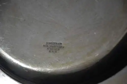 Schale, Teller, Metall , Gebr. Hepp Metallwaren