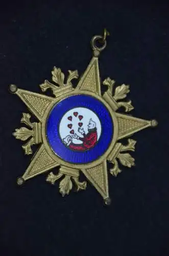 Karnevalsorden, Plakette, Metall und Emaille, Herzensspieler