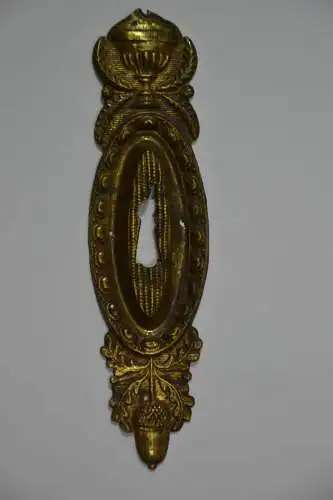 Türschloßverblendung, Messing, etwa 1870