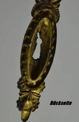 Türschloßverblendung, Messing, etwa 1870