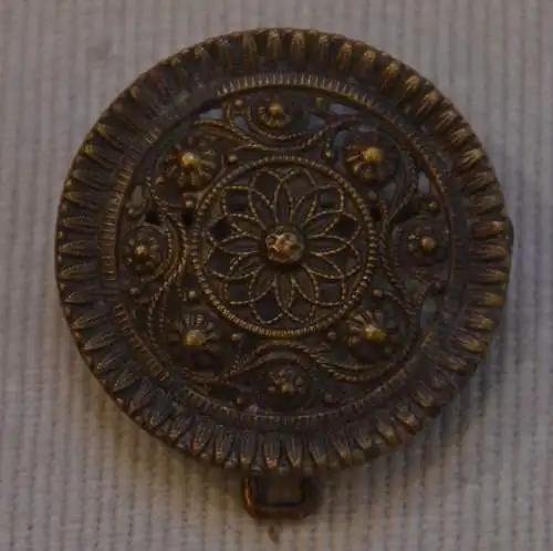 Gürtelschliesse, Schnalle, Kupfer durchbrochen