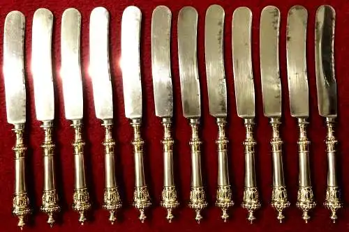 12 Messer, ca. 1900, nicht gestempelt