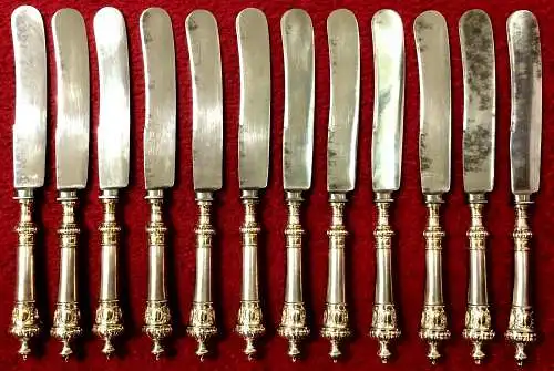 12 Messer, ca. 1900, nicht gestempelt