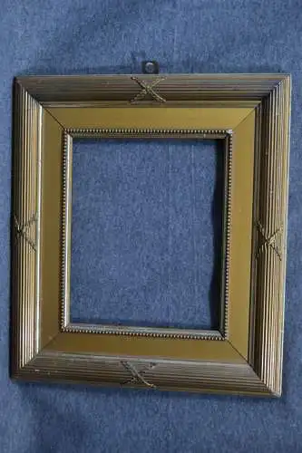 Bilderrahmen, Holz, goldfarben, etwa 1870