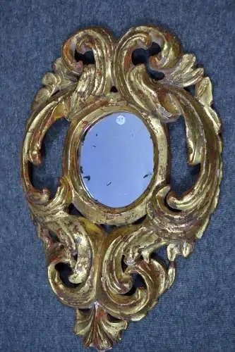 Spiegel, Rahmen,Pappmachee,oval,etwa 1850,Italien