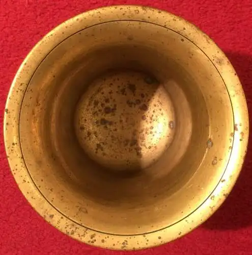 Mörser mit Stössel aus Messing, 19. Jahrhundert