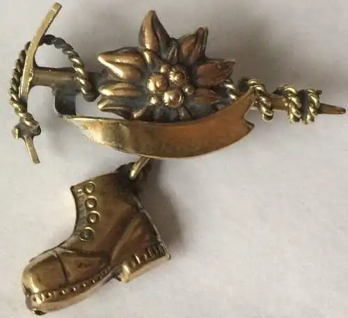 Zwei kleine Abzeichen, Anstecknadeln, Reisesouvenir wohl Österreich 1950er Jahre