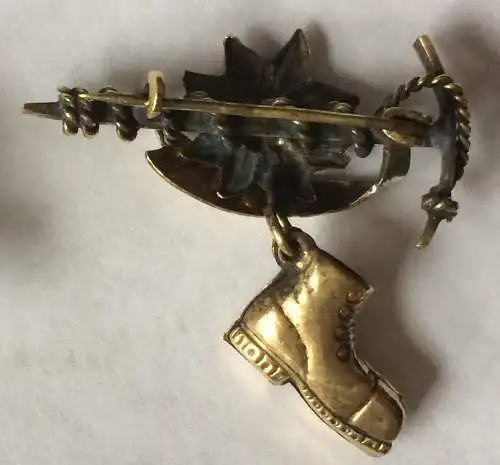 Zwei kleine Abzeichen, Anstecknadeln, Reisesouvenir wohl Österreich 1950er Jahre