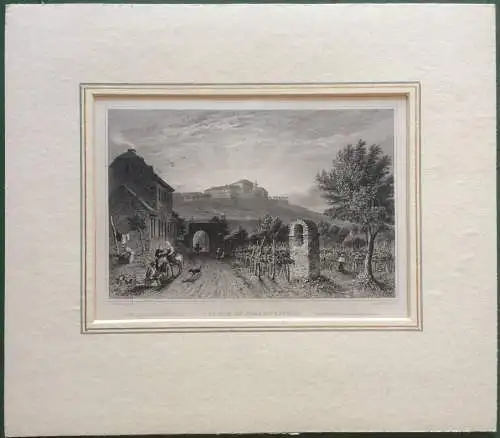 Stahlstich „CASTLE OF JOHANNESBERG“ von William Tombleson, Shenfield