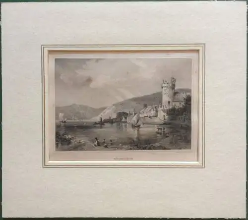 Stahlstich „RÜDESHEIM“ von Ludwig Lange, Johann Carl Richter