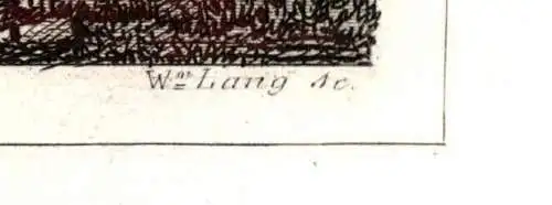 Colorierter Stahlstich „Ansicht der Probstei Apollinarisberg“ von Lang, Dielmann