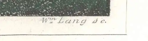 Colorierter Stahlstich „Ansicht Ansicht des Königsstuhls bei Rhense", Lang