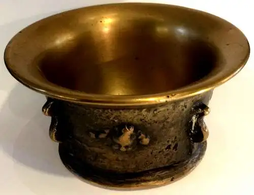 Mörser aus Bronze, 16./17. Jahrhundert,ohne Pistil