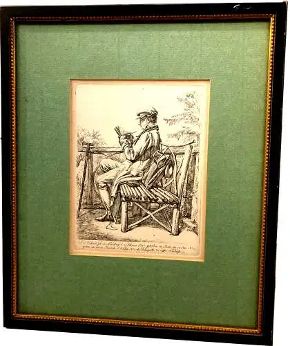 Johann Adam Klein (Deutsch, 1792-1875), J.C. Erhard, 1822, Radierung auf Papier
