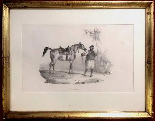 Lithographie „Jument Egyptienne“ von G.  Engelmann nach Theodore Géricault