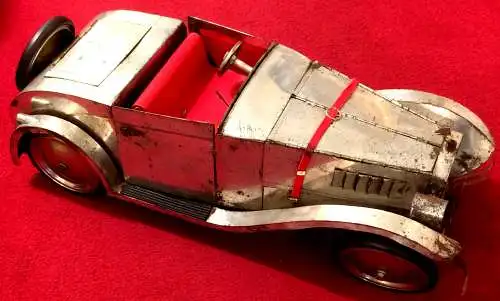 Originelles Modell eines Rolls Royce aus Weißblech, Unikat