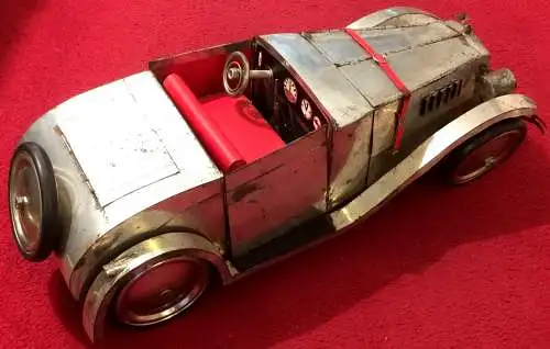 Originelles Modell eines Rolls Royce aus Weißblech, Unikat