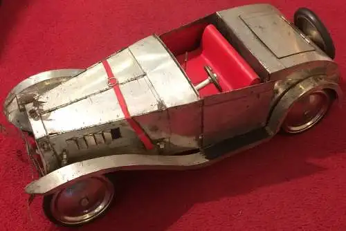 Originelles Modell eines Rolls Royce aus Weißblech, Unikat