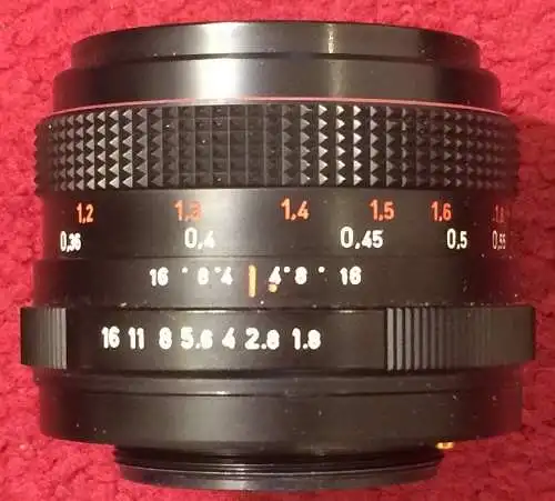 Cameraobjektiv "PENTACON electric 1.8/50 Multi Coating"