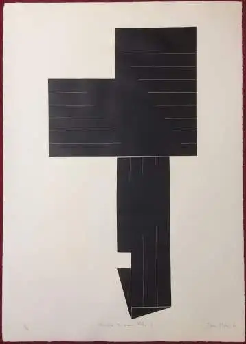 Siebdruck auf dünnem Karton von Imre Kocsis, ohne Titel, ungerahmt, 4/10