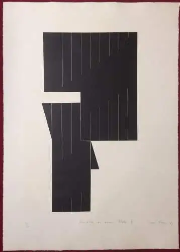 Siebdruck auf dünnem Karton von Imre Kocsis, ohne Titel, ungerahmt, 4/10