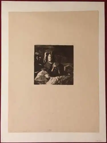 „Not“ – Kreidelithographie von Käthe Kollwitz