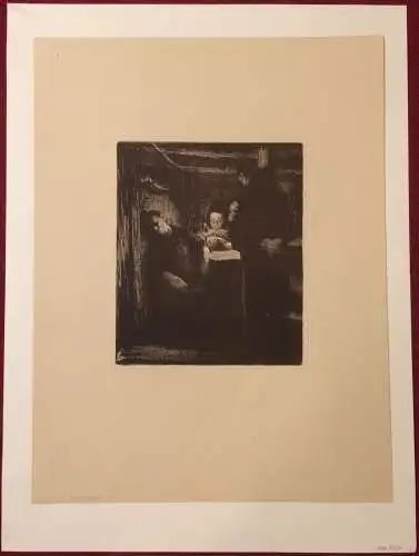 „Tod“ – Kreidelithographie von Käthe Kollwitz