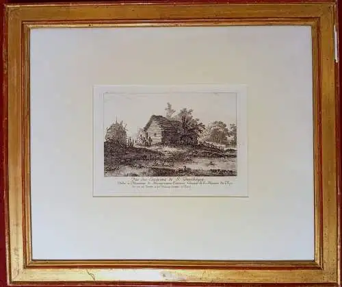 Radierung, Vue des Environs St.Peterburg,Jean Baptiste Le Prince,gerahmt