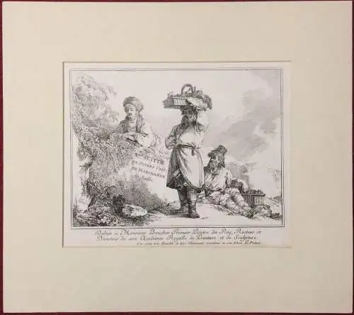 Radierung v. Jean-Baptiste Le Prince für „2me Suite de divers cris de marchands"