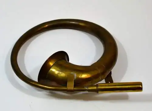 Alte Autohupe,Messing um 1900, für Gummibalg