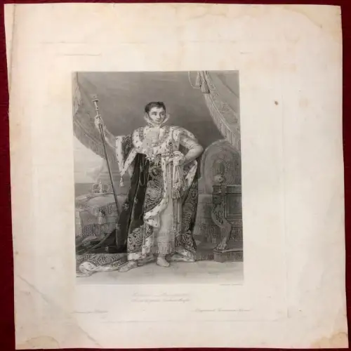 Kupferstich „Jérôme Bonapart“ von Andrei F. Belloli und Louis J. I. Desjardins