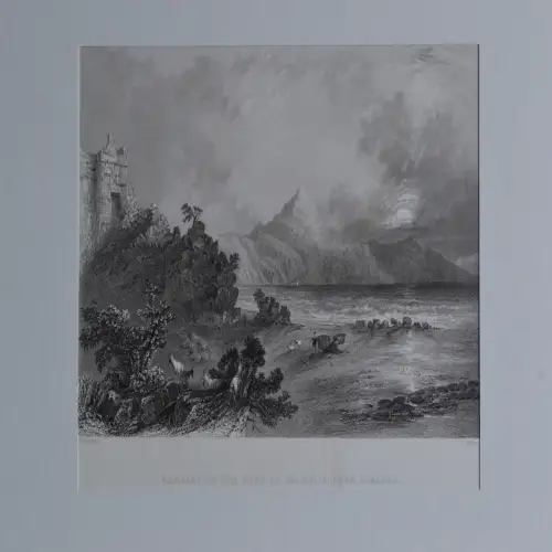 Stahlstich, Port of Seleucia, near Suadeah, 1840, W.H. Bartlett