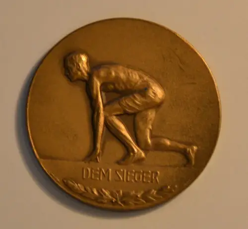 Sportmedaille,2.Preis,75 m,Damen 1922,Dt.Sportbehörde f.Leichtathletik,Bronze