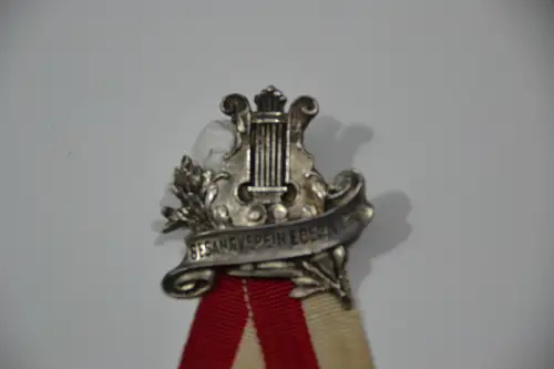 Anstecker, Abzeichen, Harfe, Gesangsverein Ebern, versilbert