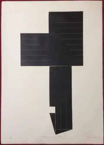 Siebdruck auf dünnem Karton von Imre Kocsis, ohne Titel, ungerahmt, 4/10