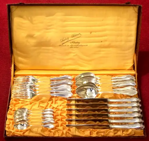 24-teiliges Besteck Marke „Bringmann“, 100-Auflage versilbert