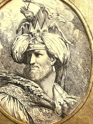 Radierung, Richard II , Shakespeare, Künstler : John Hamilton Mortimer