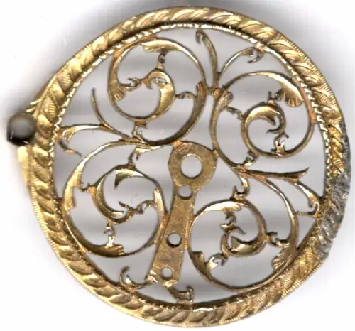 Brücke aus Uhrwerk einer alten Taschenuhr (Spindeluhr)