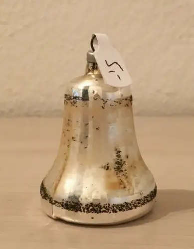 Baumschmuck,Weihnachten, Kugel, Glocke,silber,Glas,ca.1960,zum Aufhängen