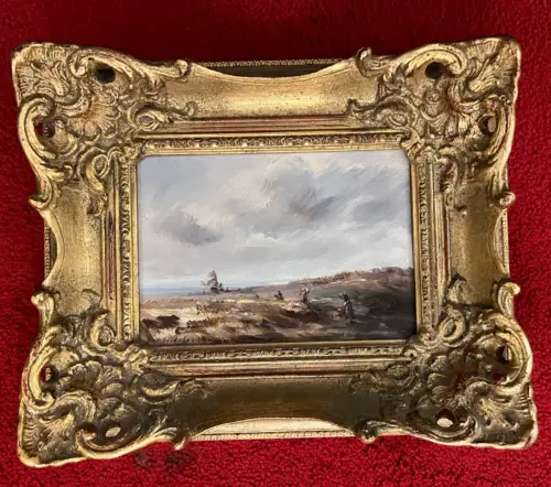 Gemälde, Öl auf Malkarton, signiert, Max Heichele,28,5 cm x 23,5 cm mit Rahmen