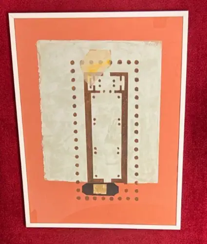 Linolschnitt,Collage,Abstrakt,sign. Peter Wittmann,69 x 51cm, Auflage 40 St.