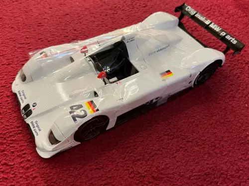Modelauto, BMW V12 MLR, Nr. 42,  1:18,Sammler,Weiß,orig. verpackt