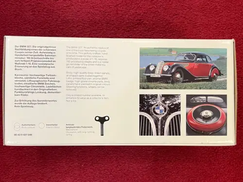 Modelauto, BMW 327 Coupe, Schuko, 1937-1941, 1:18, schwarz-rot, orig. verpackt,