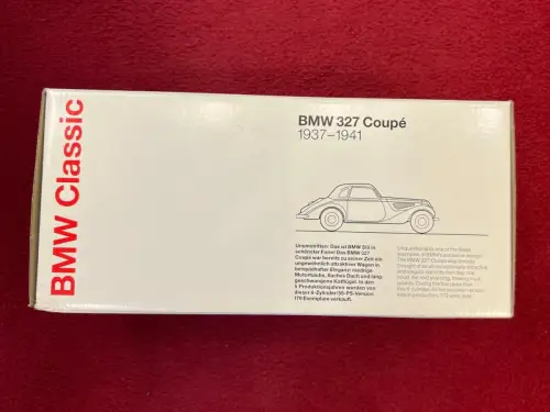 Modelauto, BMW 327 Coupe, Schuko, 1937-1941, 1:18, schwarz-rot, orig. verpackt,