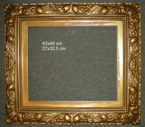  Rahmen,rechteckig,um 1860,Stuck,vergoldet,sehr guter Zustand